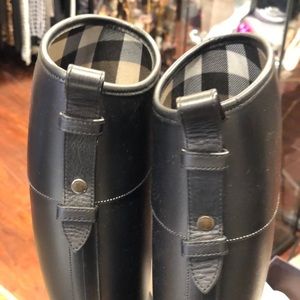 Burberry rain boots